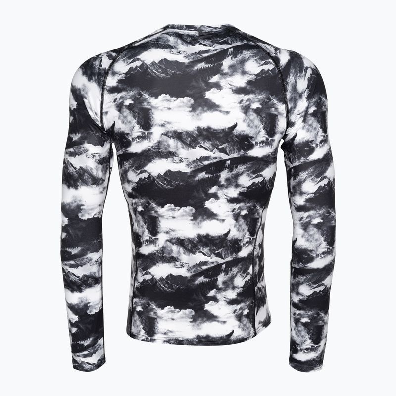 Pánská termoakční mikina Surfanic Bodyfit Limited Edition Crew Neck white out print 5