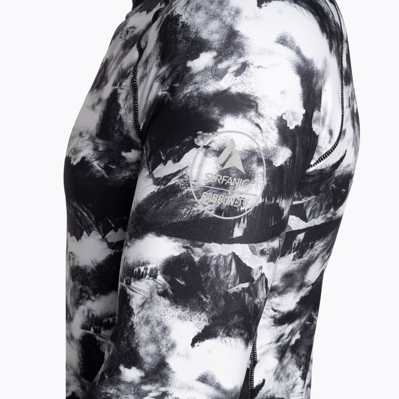 Pánská termoakční mikina Surfanic Bodyfit Limited Edition Crew Neck white out print 6