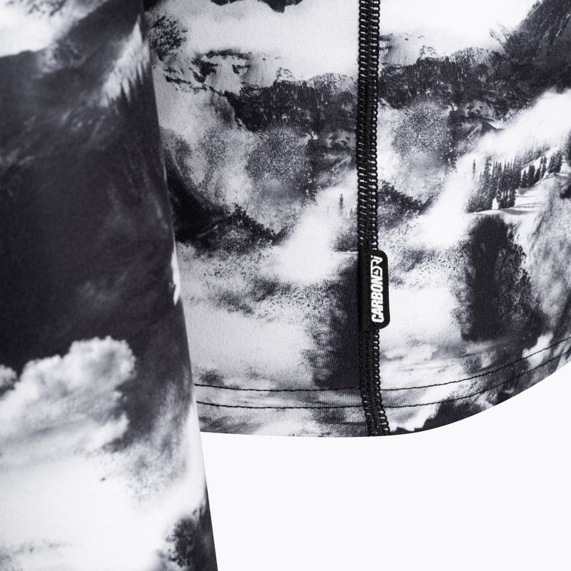 Pánská termoakční mikina Surfanic Bodyfit Limited Edition Crew Neck white out print 7