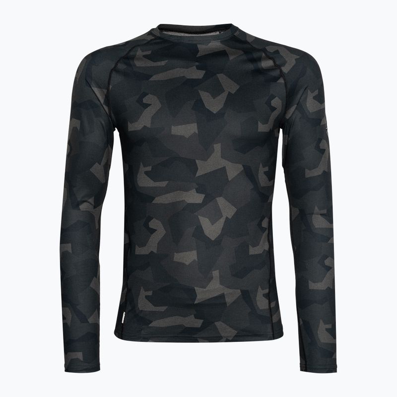 Pánské termo tričko longsleeve Surfanic Bodyfit Limited Edition Crew Neck forest geo camo 4