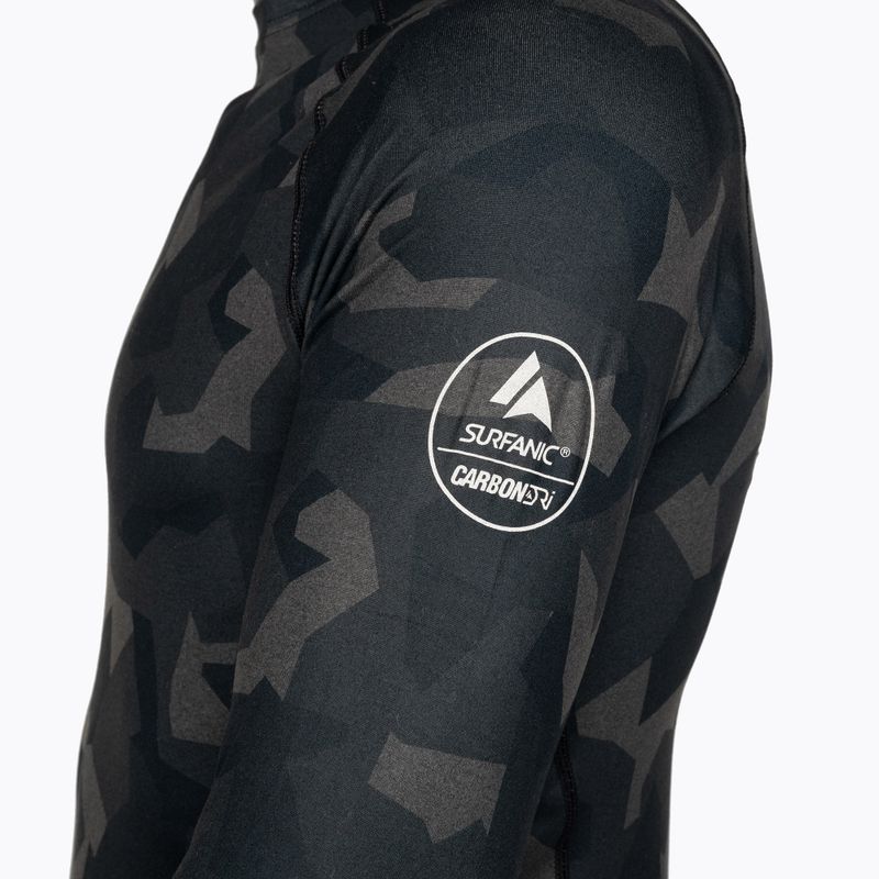 Pánská termoakční mikina Surfanic Bodyfit Limited Edition Crew Neck forest geo camo 6