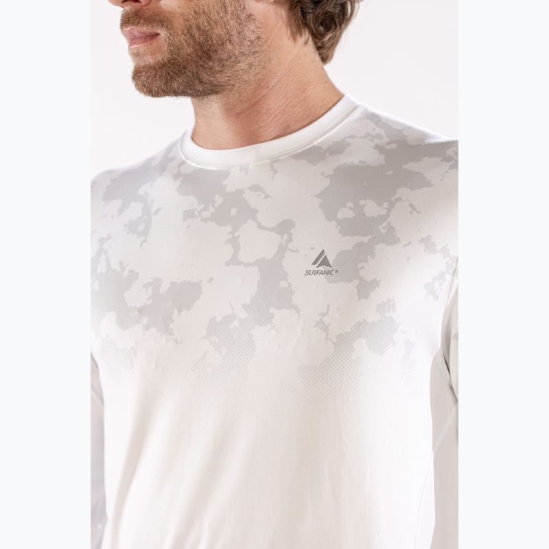 Pánská termoakční mikina Surfanic Bodyfit CarbonDri Limited Edition Crew Neck optic white 7