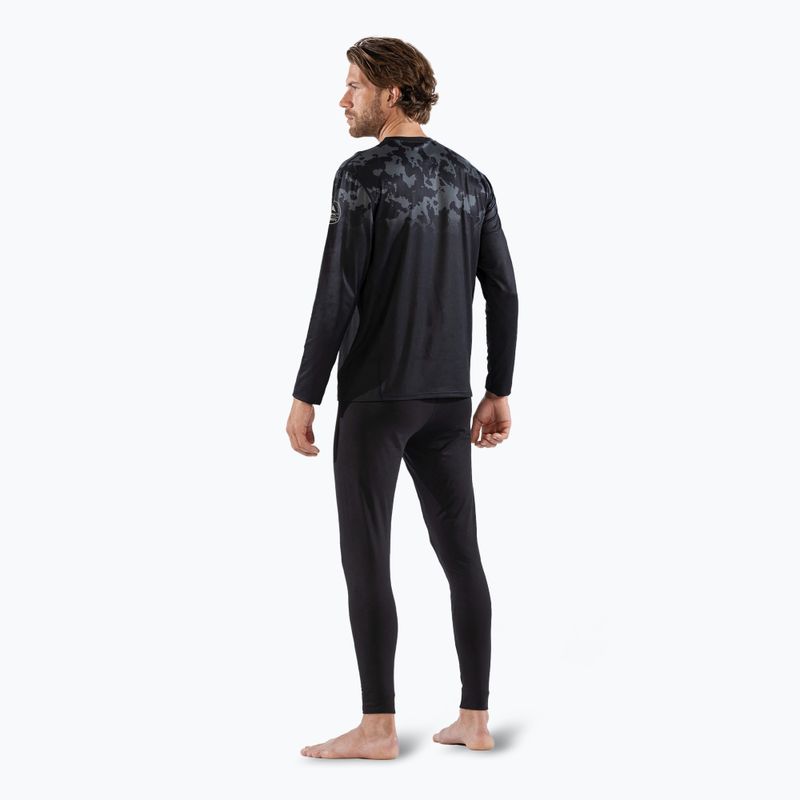 Pánská termoakční mikina Surfanic Bodyfit CarbonDri Limited Edition Crew Neck černá 6