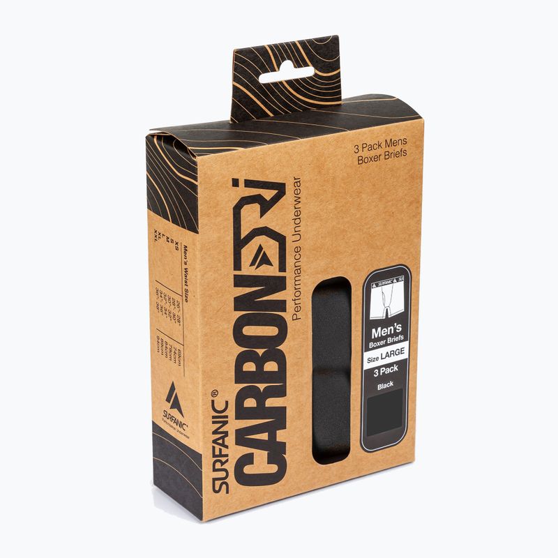 Pánské termo boxerky Surfanic Carbondri 3 páry black/grey/khaki 2