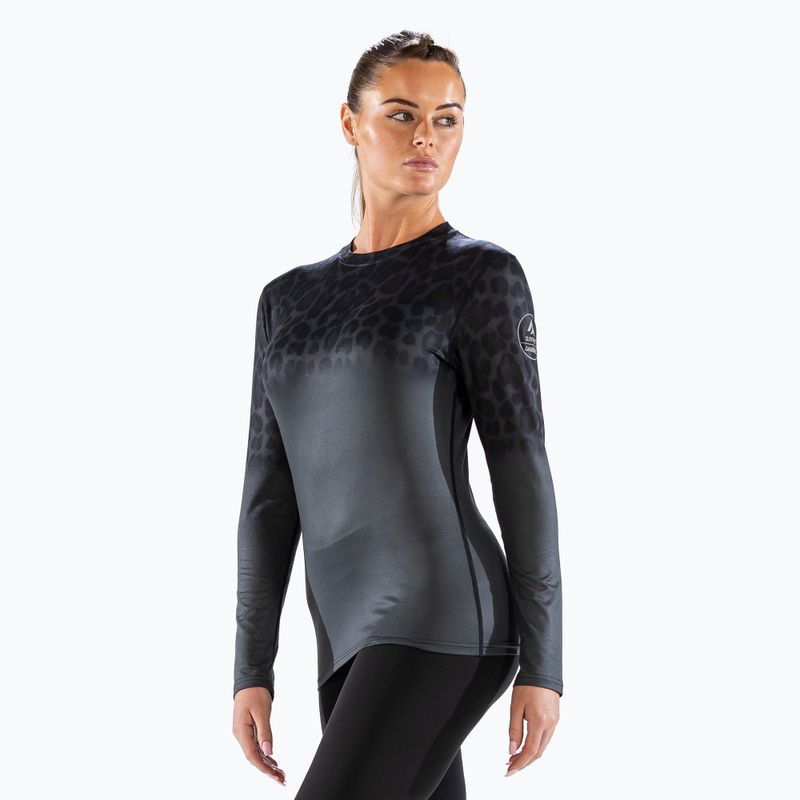 Dámská termoakční mikina Surfanic Cozy CarbonDri Limited Edition Crew Neck jet black