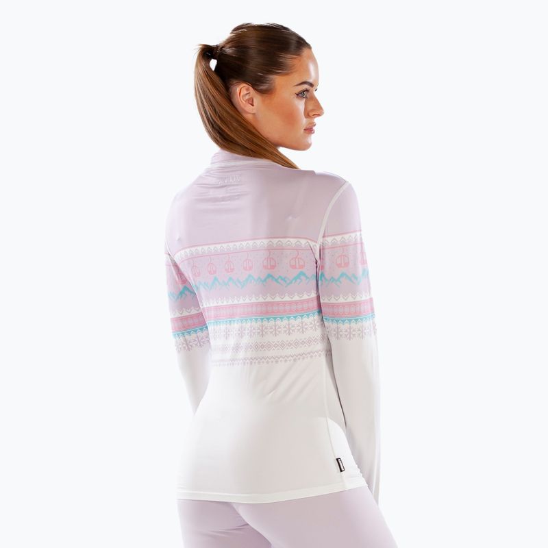 Dámské termo tričko longsleeve Surfanic Cozy CarbonDri Limited Edition Zip Neck pink 6