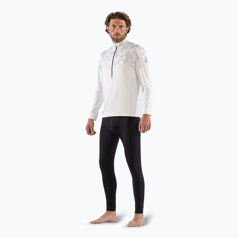 Pánské termo tričko longsleeve Surfanic Bodyfit CarbonDri Limited Edition Zip Neck optic white 2