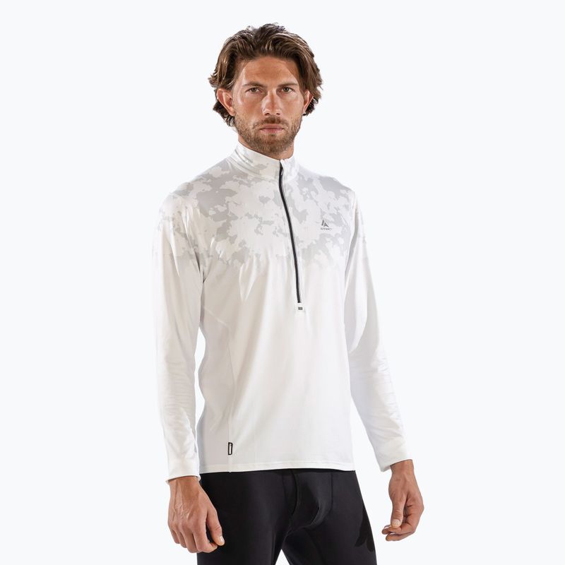 Pánské termo tričko longsleeve Surfanic Bodyfit CarbonDri Limited Edition Zip Neck optic white 4