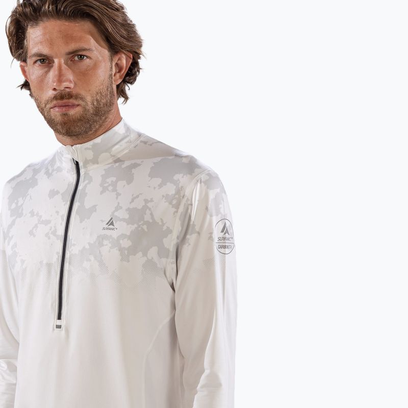 Pánská termoakční mikina Surfanic Bodyfit CarbonDri Limited Edition Zip Neck optic white 5