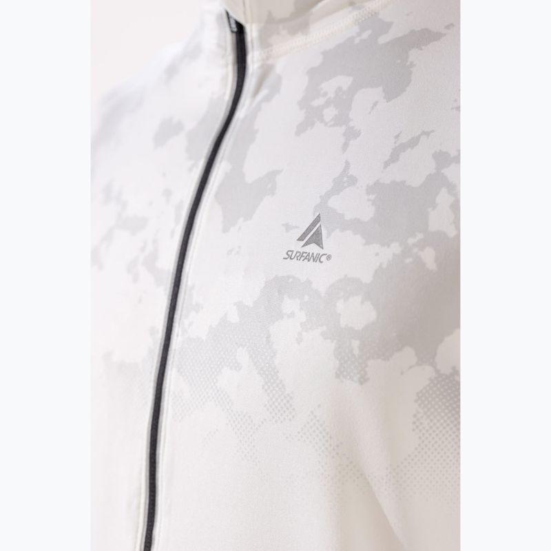 Pánské termo tričko longsleeve Surfanic Bodyfit CarbonDri Limited Edition Zip Neck optic white 6