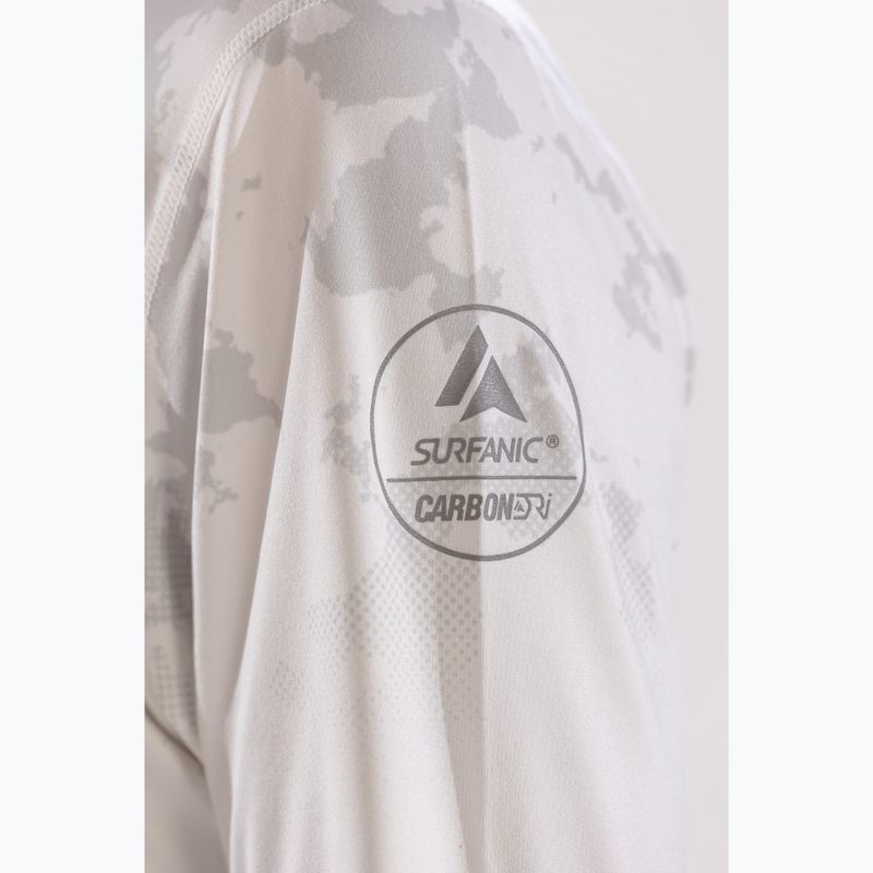 Pánské termo tričko longsleeve Surfanic Bodyfit CarbonDri Limited Edition Zip Neck optic white 7