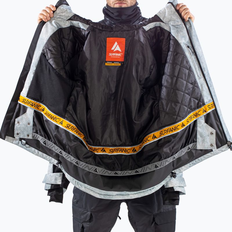 Pánská lyžařská bunda Surfanic Avalanche Concrete grey 12