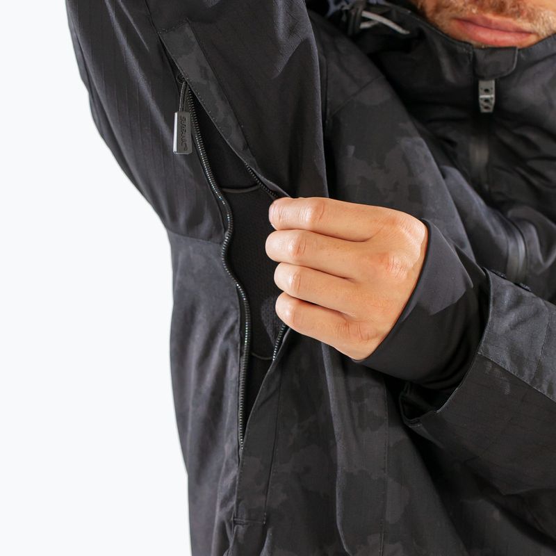 Pánská lyžařská bunda Surfanic Whiteroom Map black 11