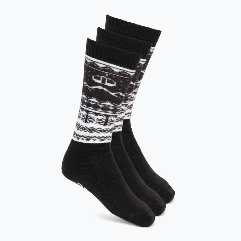 Lyžařské ponožky Surfanic Pro Tech balení 3 ks Fairisle black