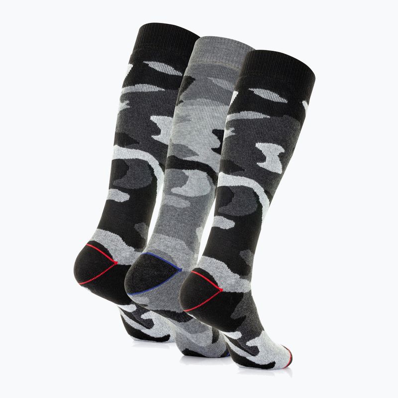 Lyžařské ponožky Surfanic Pro Tech Plus 3 pak black camo 3