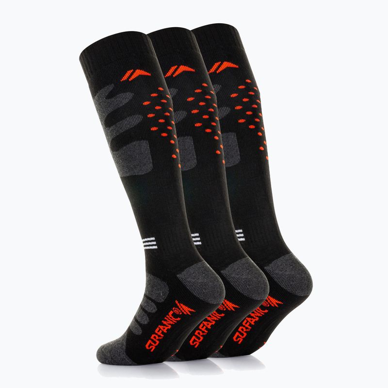 Lyžařské ponožky Surfanic Pro Tech Plus 3 pack orange 3