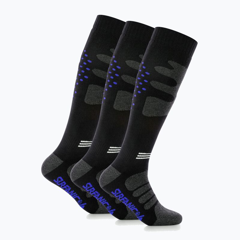 Lyžařské ponožky Surfanic Pro Tech Plus balení 3 ks brilliant blue