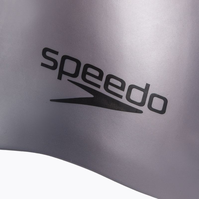 Plavecká čepice Speedo Plain Moulded Silicone silver 68-70984 3