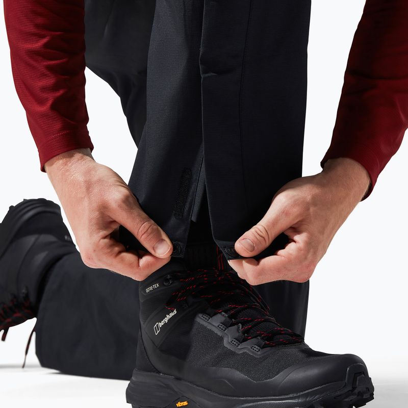 Pánské kalhoty do deště Berghaus Hillwalker black/black 8