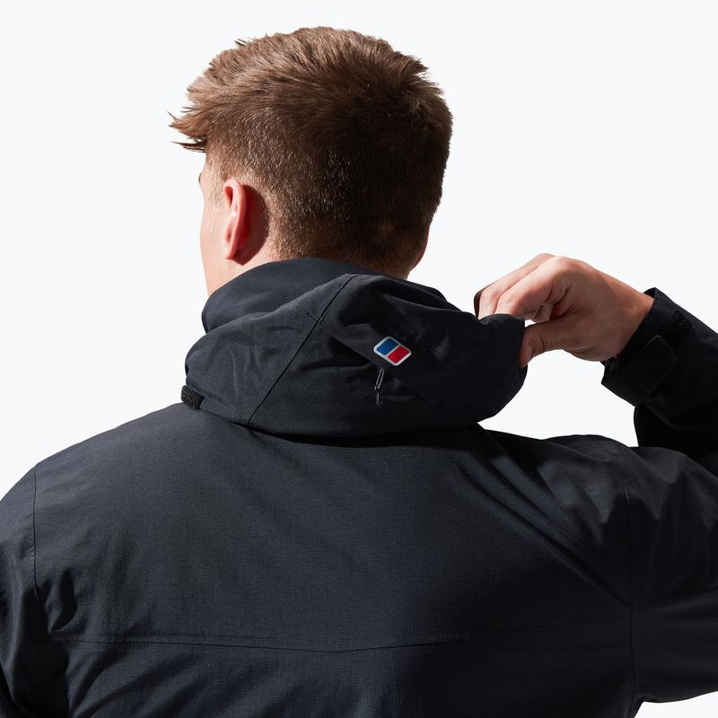 Pánská bunda do deště Berghaus Hillwalker IA black/black 5