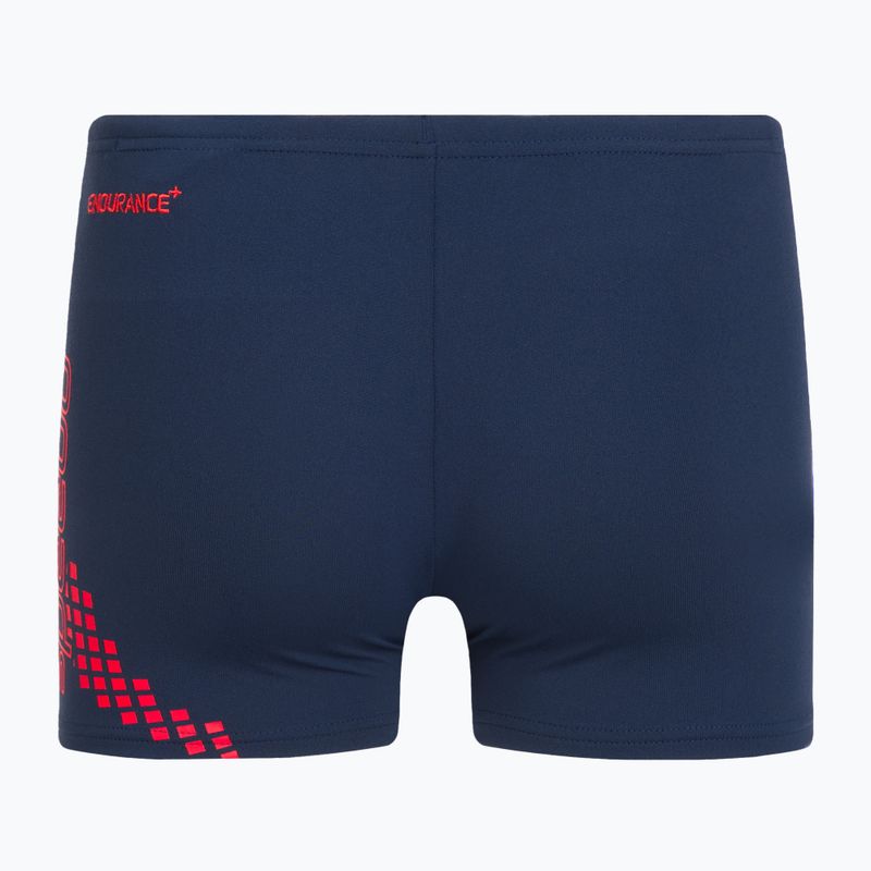 Dětské plavky Speedo Essential Placement Allover Trunks blue/red 2