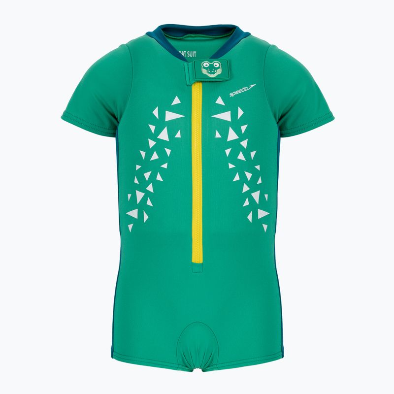 Speedo Croc Printed Float dětské plavky + vesta zelená