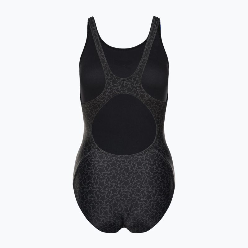 Speedo Boomstar Allover Muscleback dámské jednodílné plavky černo-šedé 68-122999023 2
