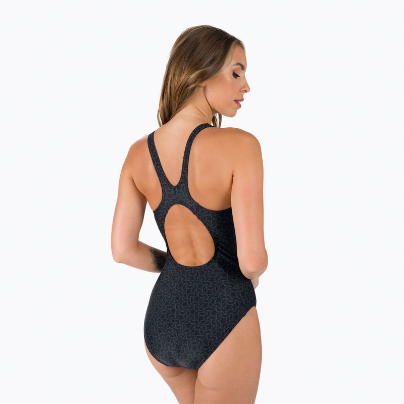 Speedo Boomstar Allover Muscleback dámské jednodílné plavky černo-šedé 68-122999023 6
