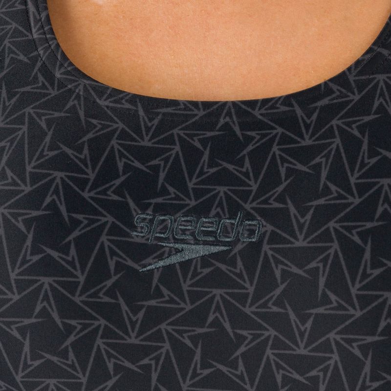Speedo Boomstar Allover Muscleback dámské jednodílné plavky černo-šedé 68-122999023 7