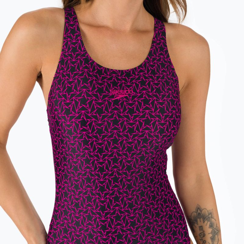 Speedo Boomstar Dámské jednodílné plavky Allover Muscleback Black Pink 68-12299B344 7