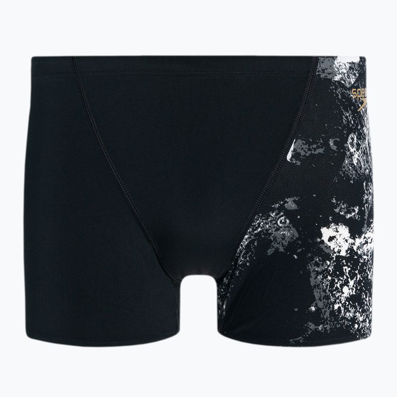 Pánské šortky Speedo Allover V-Cut Aquqshort black/grey 68-09734F330