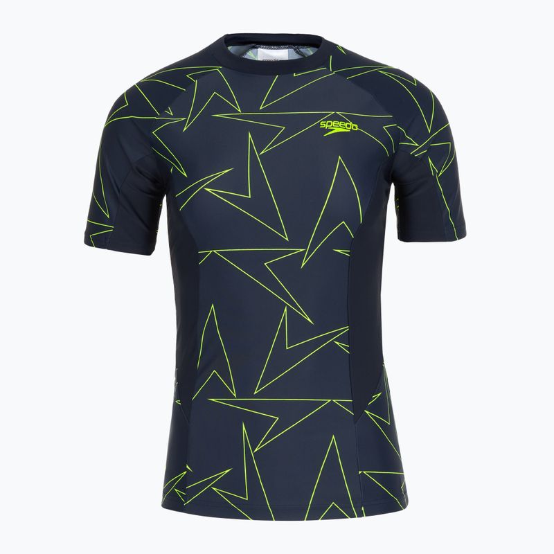 Dámské plavecké tričko Speedo Boomstar Allover Rash Top blue