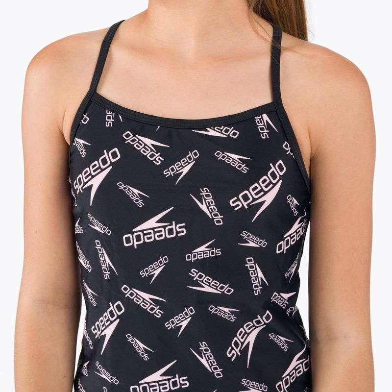Speedo Dětské dvoudílné plavky Tankini s potiskem a vázáním černé 68-12380F390 7