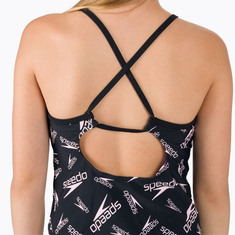 Speedo Dětské dvoudílné plavky Tankini s potiskem a vázáním černé 68-12380F390 8