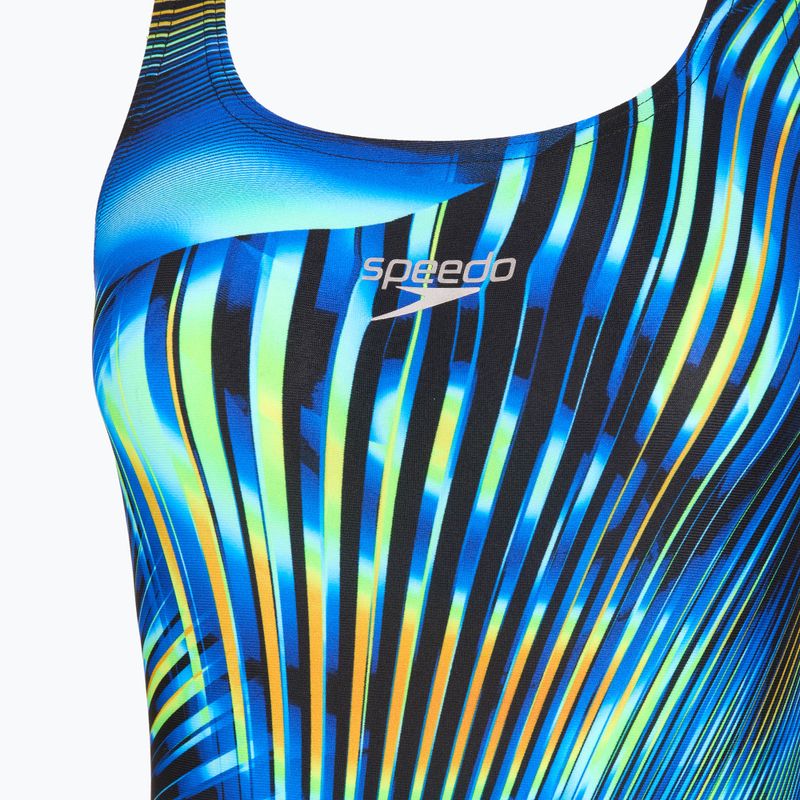Dámské jednodílné plavky Speedo Printed Medalist black/blue 3