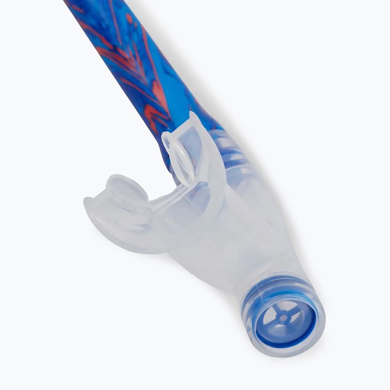 Plavecký šnorchl Speedo Centre bllue flame/pool blue/fluo tangerine 3