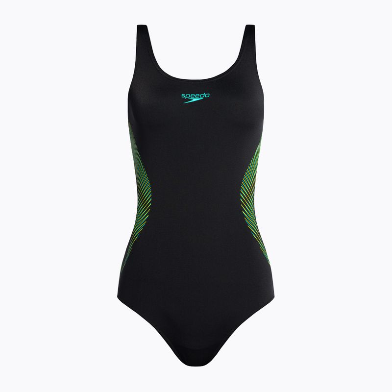 Speedo Placement Muscleback dámské jednodílné plavky černé 68-08694