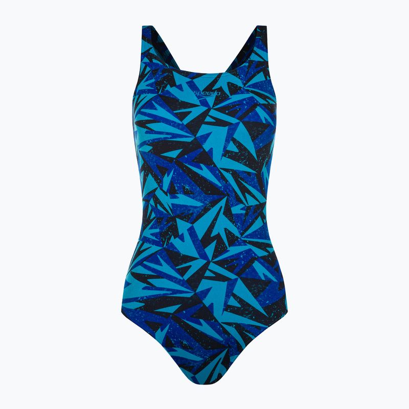 Speedo Hyperboom Allover Medalist dámské jednodílné plavky modré 68-12199G719