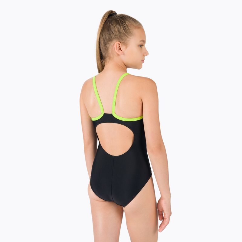 Speedo Boom Logo Thinstrap Muscleback dětské jednodílné plavky černé 68-09533G717 3