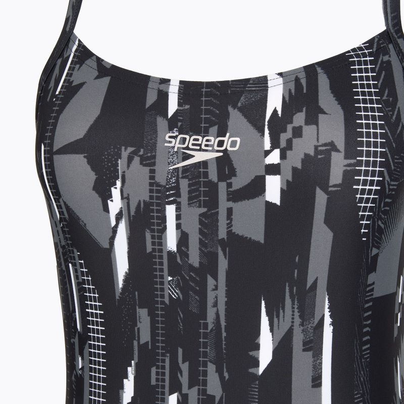 Dámské jednodílné plavkySpeedo Allover Rippleback black 3