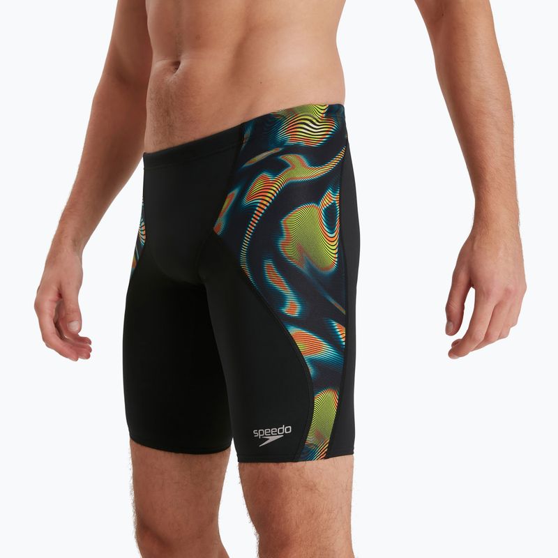 Pánské plavky Speedo Allover Digital V-Cut Jammer černé 68-10851G633 2