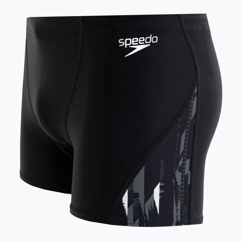 Speedo Allover V-Cut pánské plavky černé 68-113669177 3