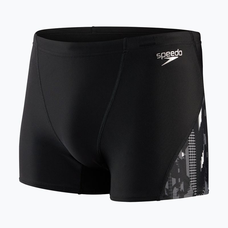 Speedo Allover V-Cut pánské plavky černé 68-113669177 4