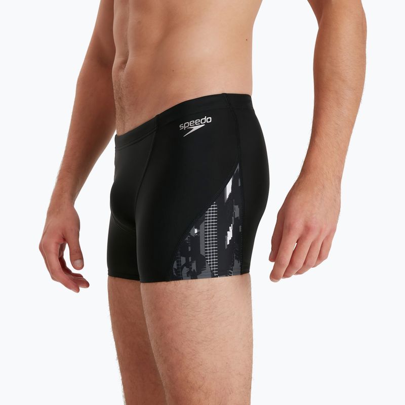 Speedo Allover V-Cut pánské plavky černé 68-113669177 5