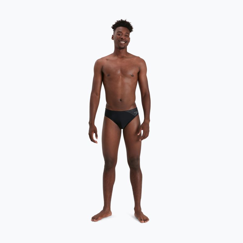 Pánské plavky Speedo Medley Logo 7cm Brief černé 68-09739G692 5