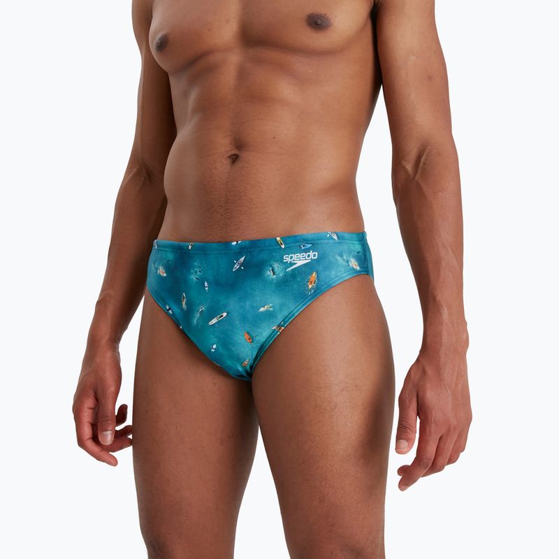 Pánské plavky Speedo Escape 5cm Brief v modré barvě 68-13452G662 5