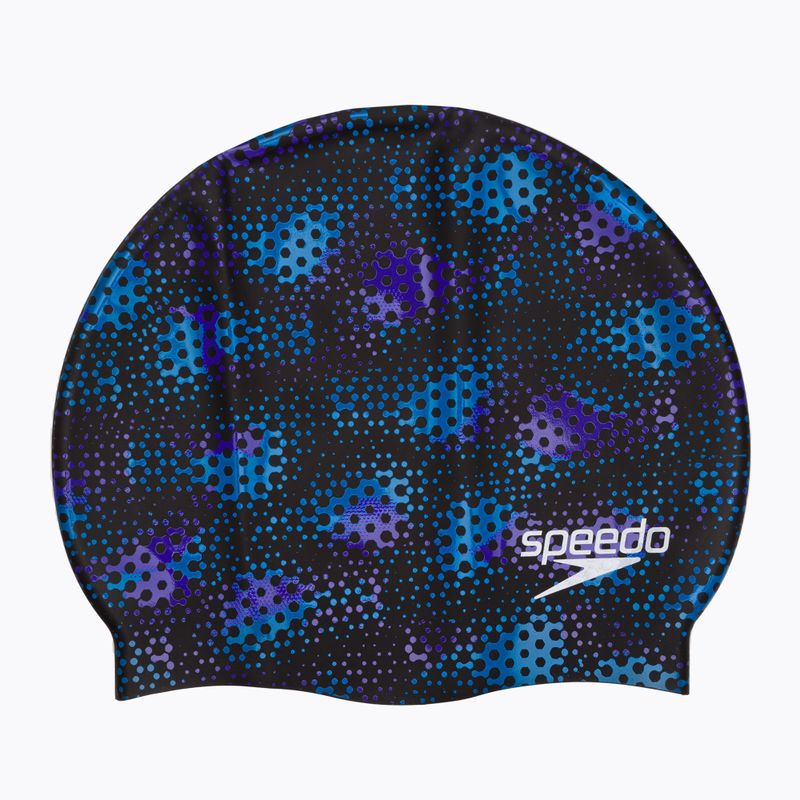 Speedo Dětská plavecká čepice s nápisem černá 68-08386