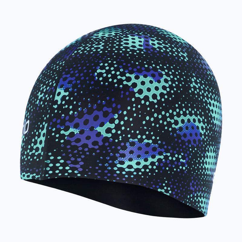 Speedo Dětská plavecká čepice s nápisem černá 68-08386 2