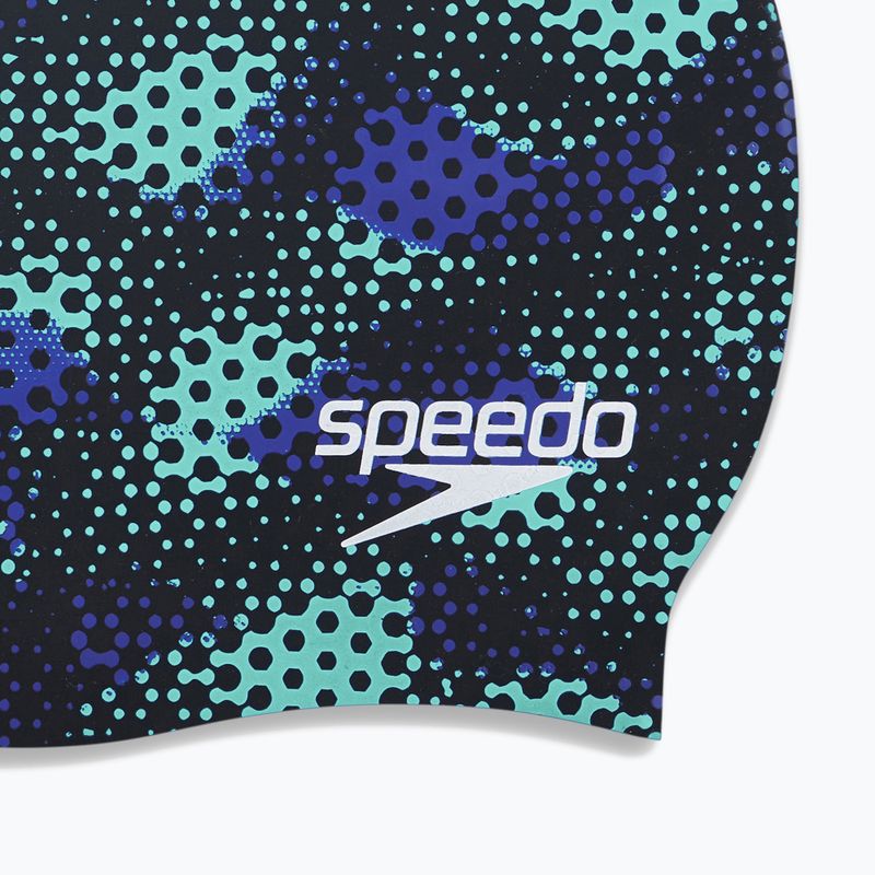Speedo Dětská plavecká čepice s nápisem černá 68-08386 4