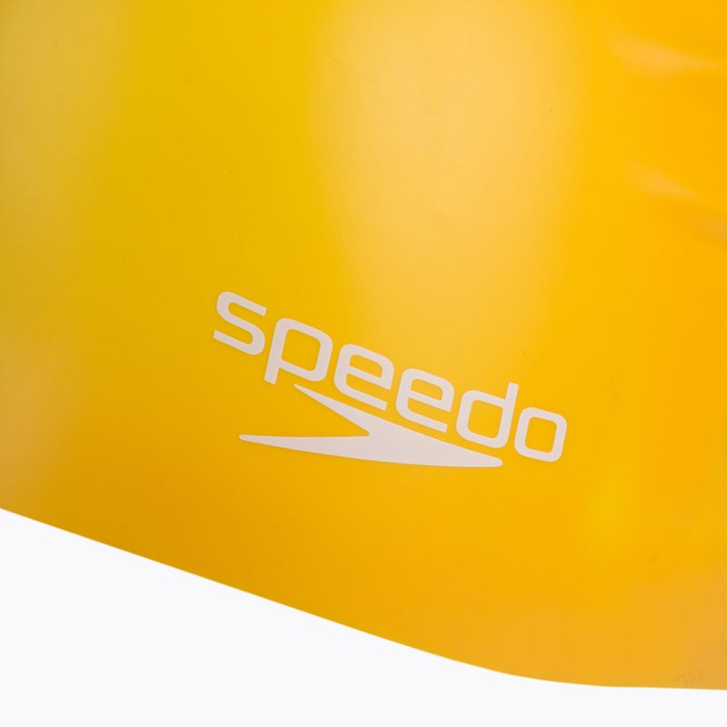 Plavecká čepice Speedo Plain Moulded Silicone žlutá 68-70984 3